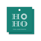 Engraved Holiday Tag HO HO, Set of 50