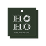 Engraved Holiday Tag HO HO, Set of 50