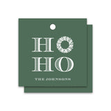 Engraved Holiday Tag HO HO, Set of 50