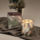 Thymes Frasier Fir Statement Poured Candle, 6.5oz silver