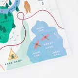 Meri Meri Outdoor Adventures Map Large Napkins