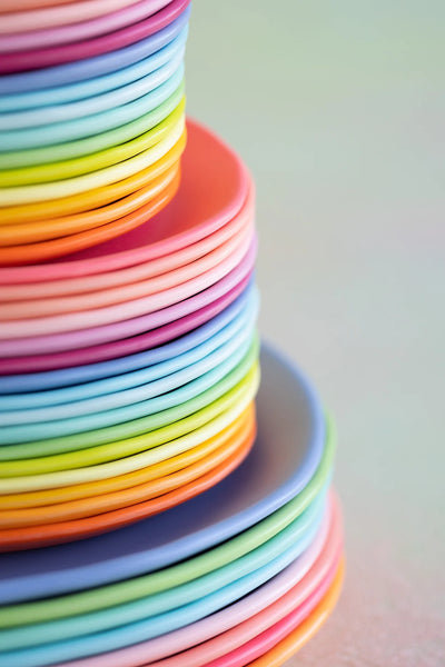 Glitterville - Rainbow Dinner Plates