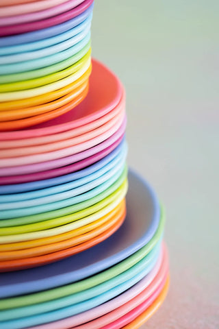 Glitterville - Rainbow Dinner Plates