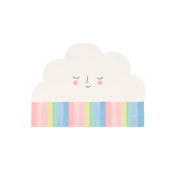 Rainbow Sun Cloud Napkin