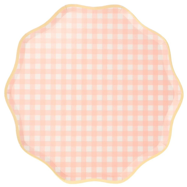 Gingham Party Plate