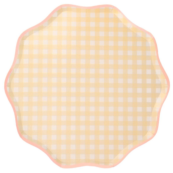 Gingham Party Plate