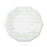 Frenchie Striped Large Party Plate