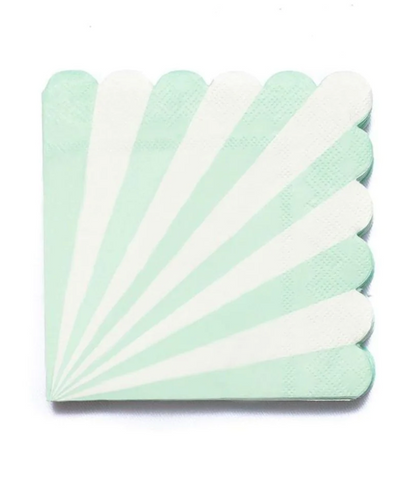 Mint Striped Small Napkin