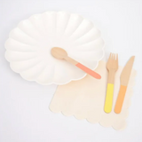 Neon Wooden Cutlery Set