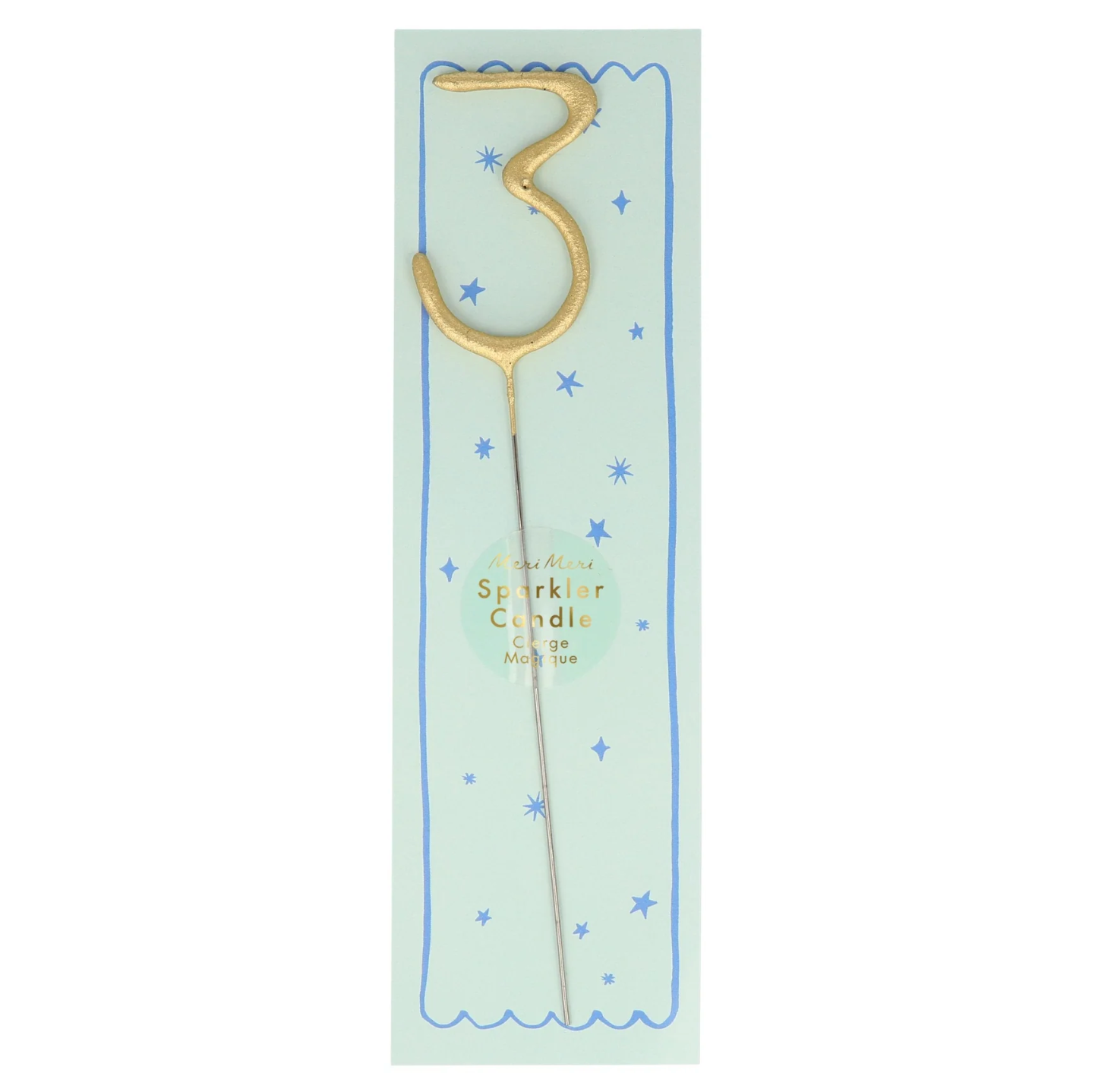 Meri Meri Gold Number Sparkler Candle