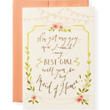 Maid of Honor Card