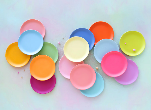 Glitterville - Rainbow Dinner Plates