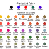 Simple Calligraphy Font Custom Stamp