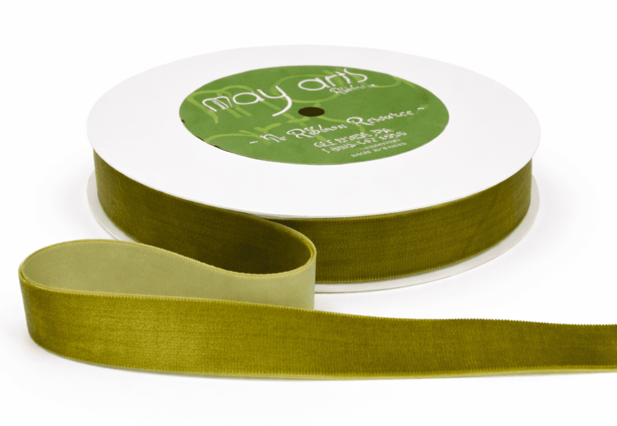 3/4" velvet ribbon spool