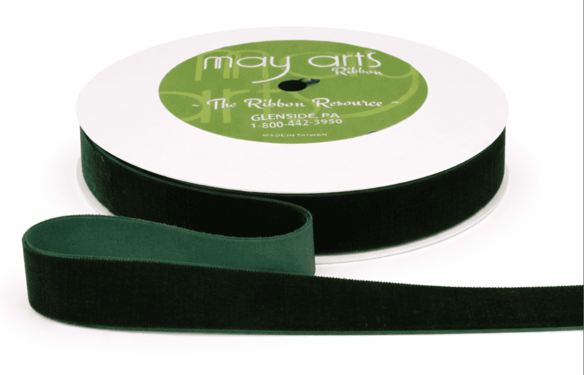 3/4" velvet ribbon spool