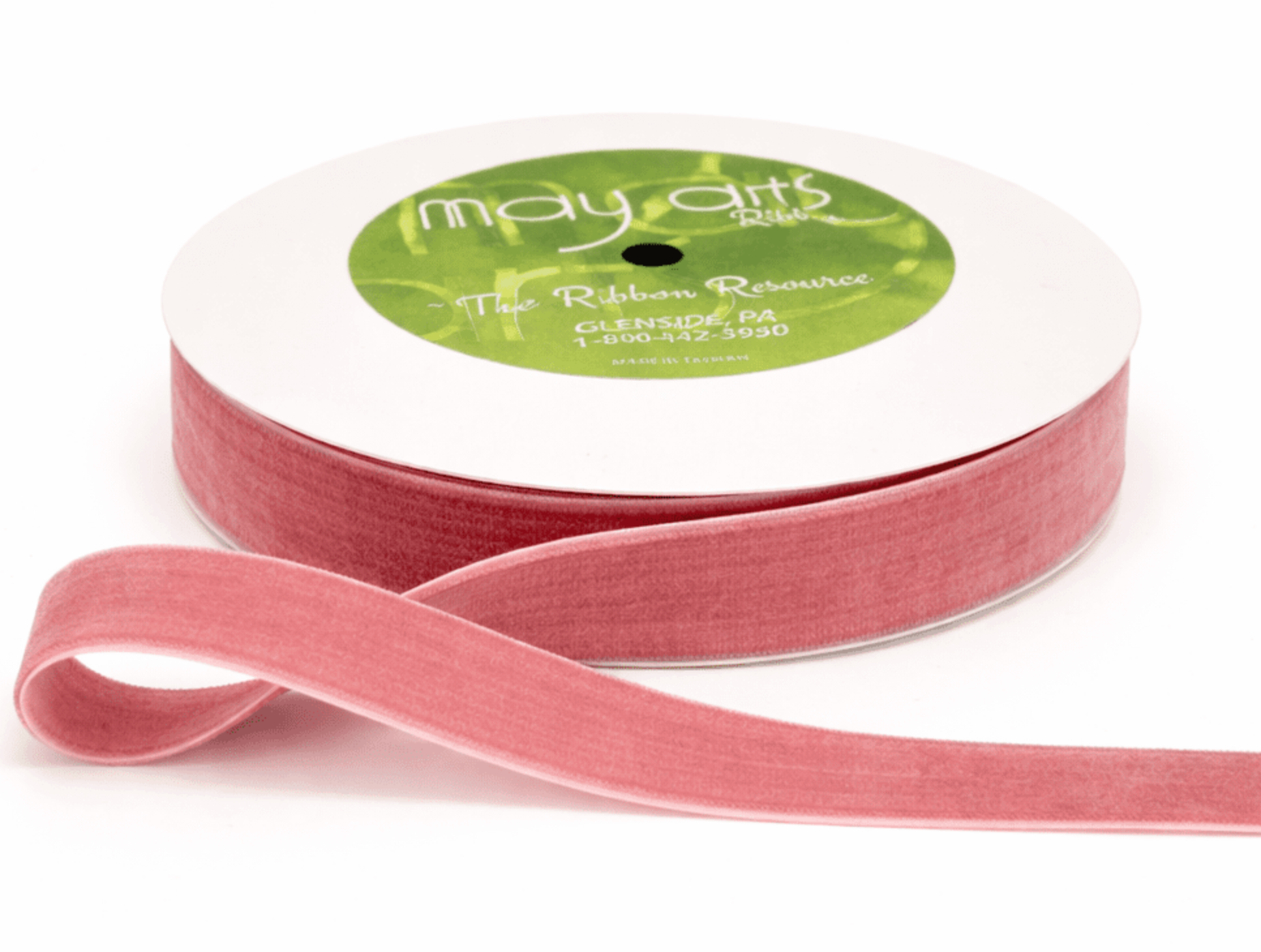 3/4" velvet ribbon spool