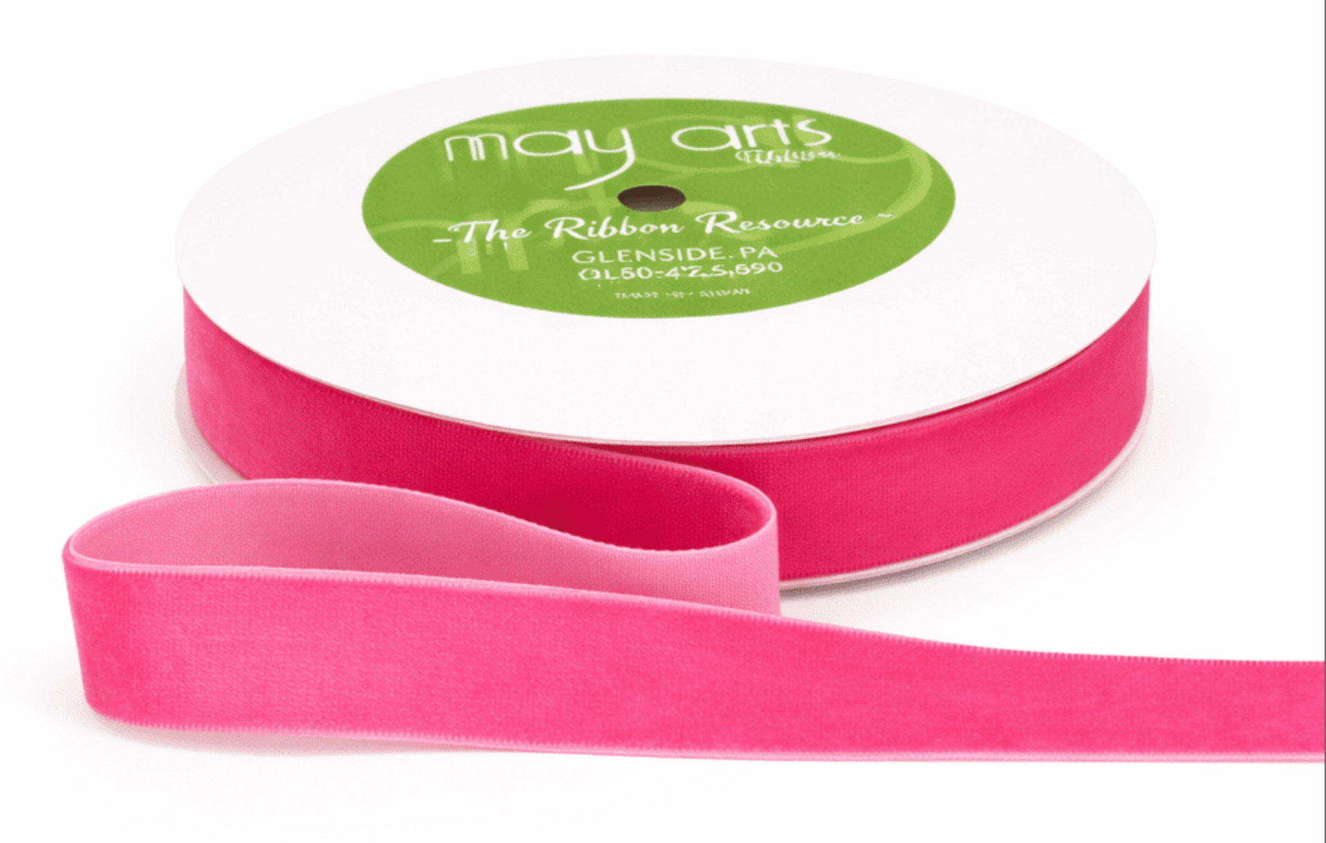3/4" velvet ribbon spool