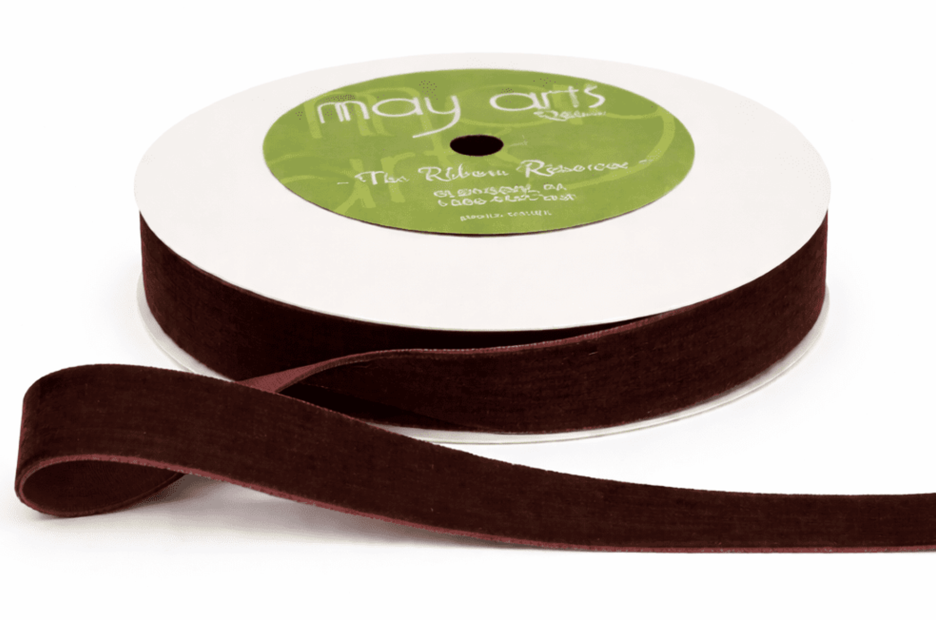 3/4" velvet ribbon spool