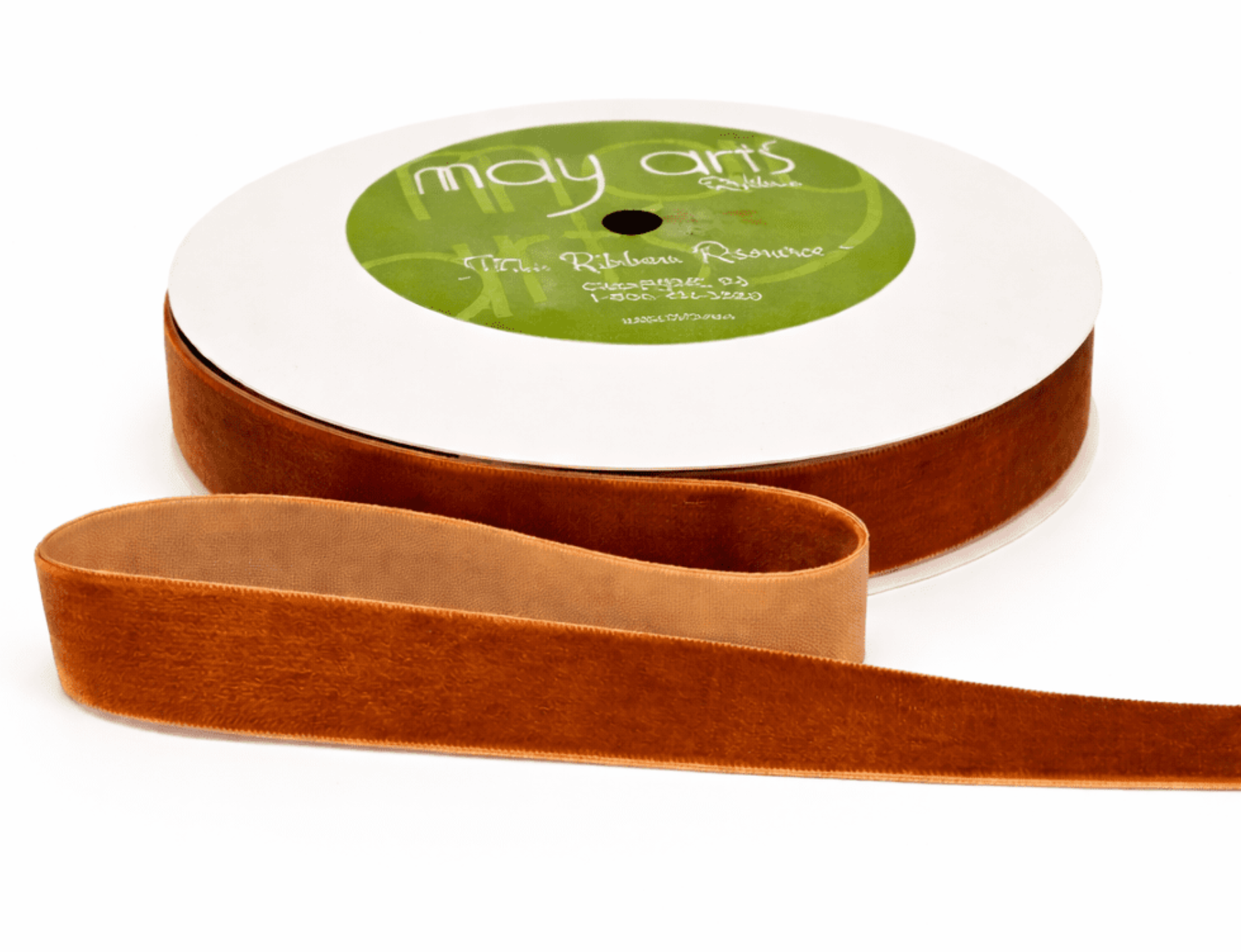 3/4" velvet ribbon spool