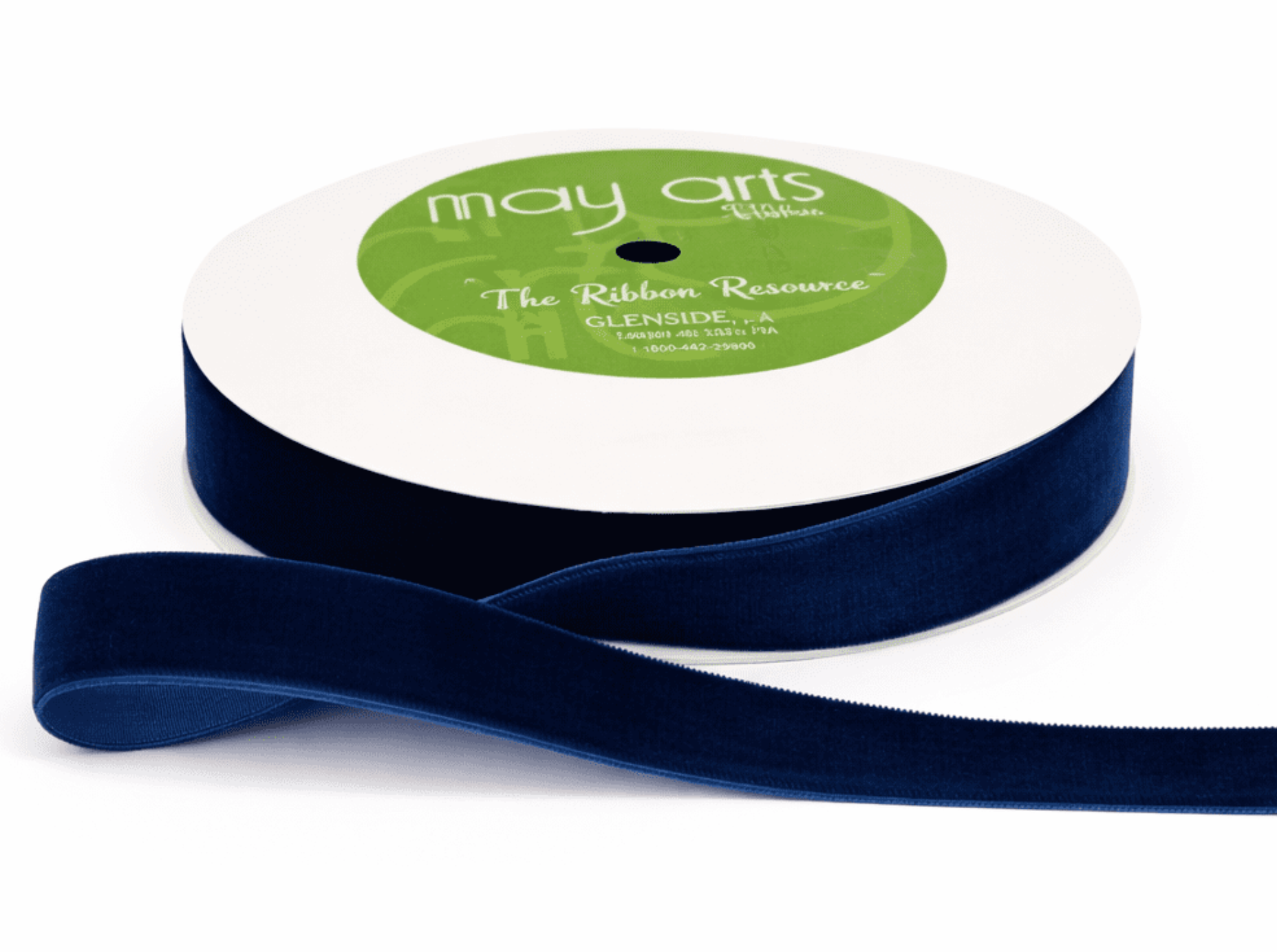 3/4" velvet ribbon spool