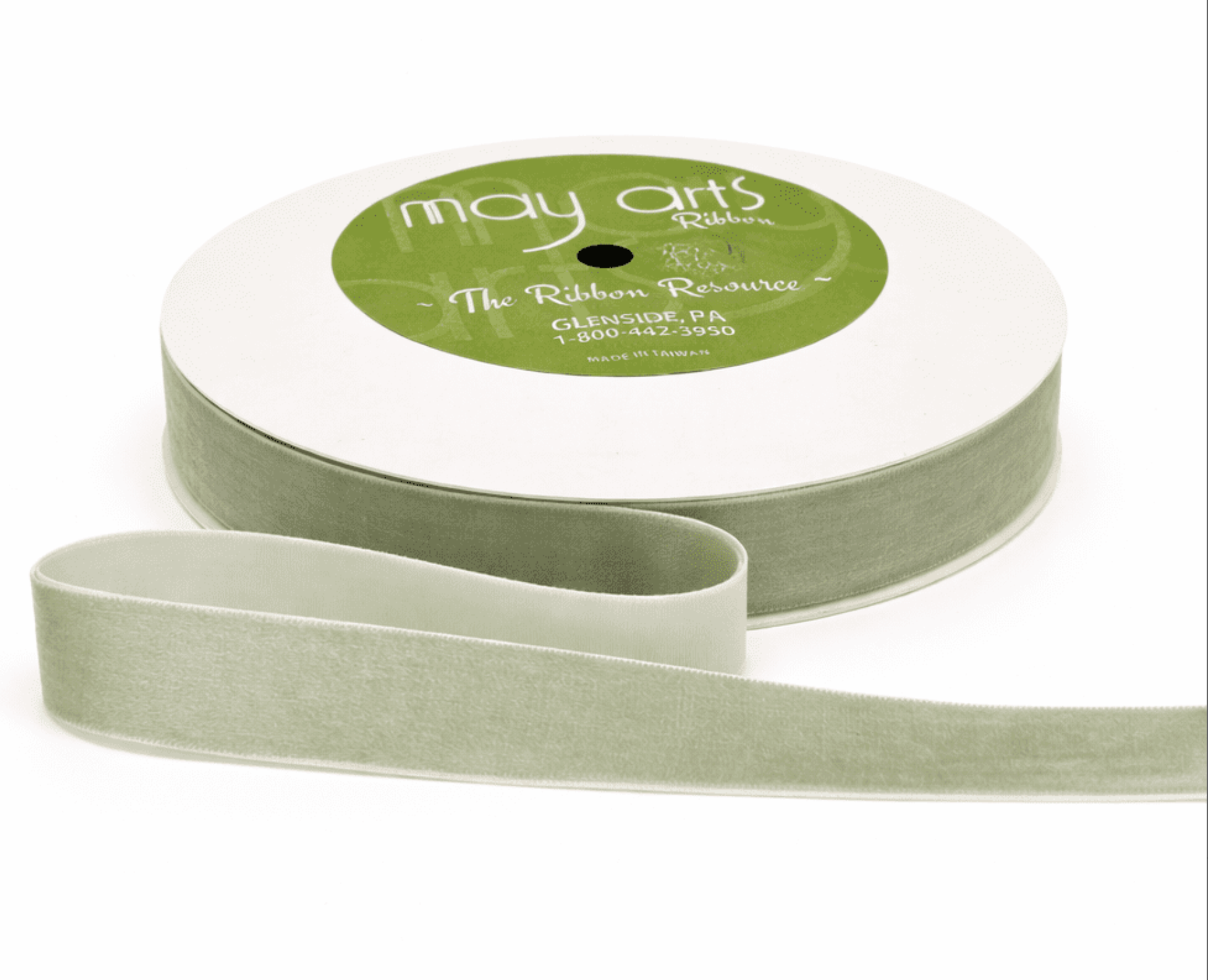 3/4" velvet ribbon spool