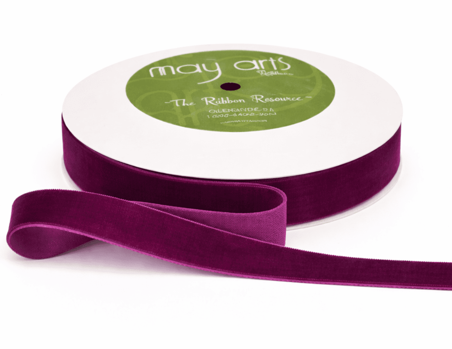 3/4" velvet ribbon spool