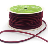 1/8 inch Velvet String Cord Ribbon with Woven Edge