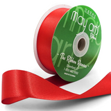 1.5 Inch(36MM) Luster Double Faced Satin Ribbon with Woven Edge