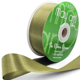 1.5 Inch(36MM) Luster Double Faced Satin Ribbon with Woven Edge