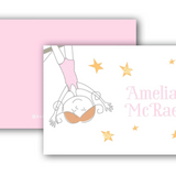 Flips Gymnast with Stars Enclosure Card