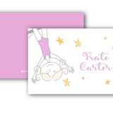 Flips Gymnast with Stars Enclosure Card