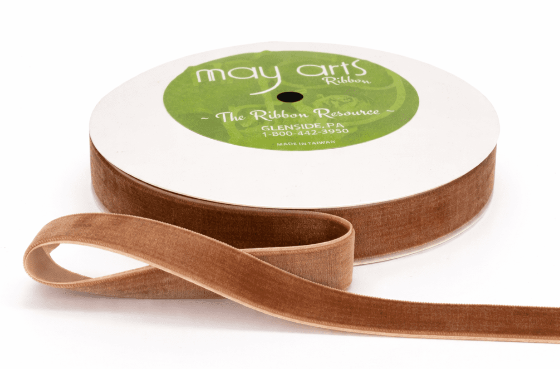 3/4" velvet ribbon spool