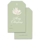 Sage Green Merry Christmas Gift Tags, Set of 12