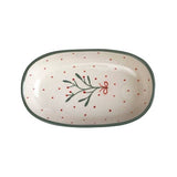 White Handmade Ceramic Serving Bowl | Handpainted Ceramic