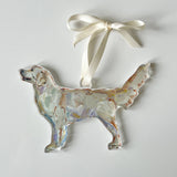 Golden Retriever Light Acrylic Christmas Dog Ornament