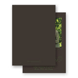 Green on Chocolate "Merry Christmas" Holiday Card