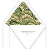 Green on Chocolate "Merry Christmas" Holiday Card