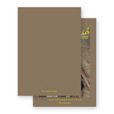 Brown and Yellow "Peace on Earth" Holiday Card