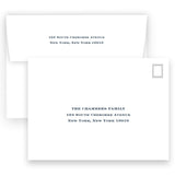 Green and Navy "Merry Christmas" Flourish Holiday Card