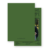 Green and Navy "Merry Christmas" Flourish Holiday Card