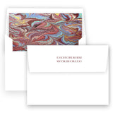 Yellow and Maroon "Peace on Earth" Holiday Card