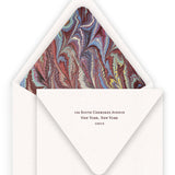 Pink on Claret "Peace, Hope, Joy, & Love " Holiday Card