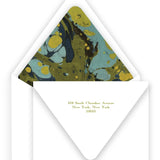 Blue on Green "Peace, Hope, Joy, & Love " Holiday Card