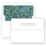Green and Light Blue "Merry Christmas" Flourish Holiday Card
