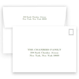 Mint on Green "Merry Merry Merry" Holiday Card