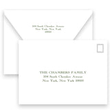 Mint on Green "Merry Merry Merry" Holiday Card