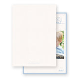 Natural and Blue "Merry Christmas" Holiday Card