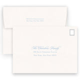 Natural and Blue "Merry Christmas" Holiday Card