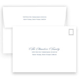 Periwinkle "Merry , Merry Christmas" Holiday Card