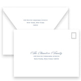 Periwinkle "Merry , Merry Christmas" Holiday Card